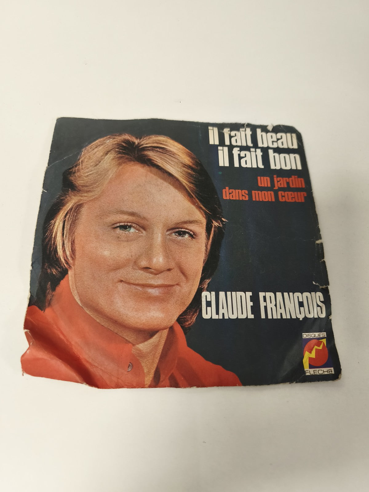 Vinyle 45 tours rétro Claude François ancien disque vintage collection musique