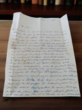 Lettre manuscrite ancienne 1950 vintage post-WW2 adressée à Pierre collection