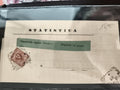 Lettre ancienne Italie affranchie timbre XIXe STATISTICA Bagnolo philatélie