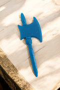 Hache accessoire bleu vintage MOTU Masters of the Universe pièce jouet