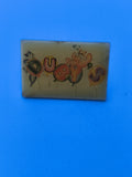 Vintage pin's Duby's rectangulaire ballon déco rétro collection (Ref 8)
