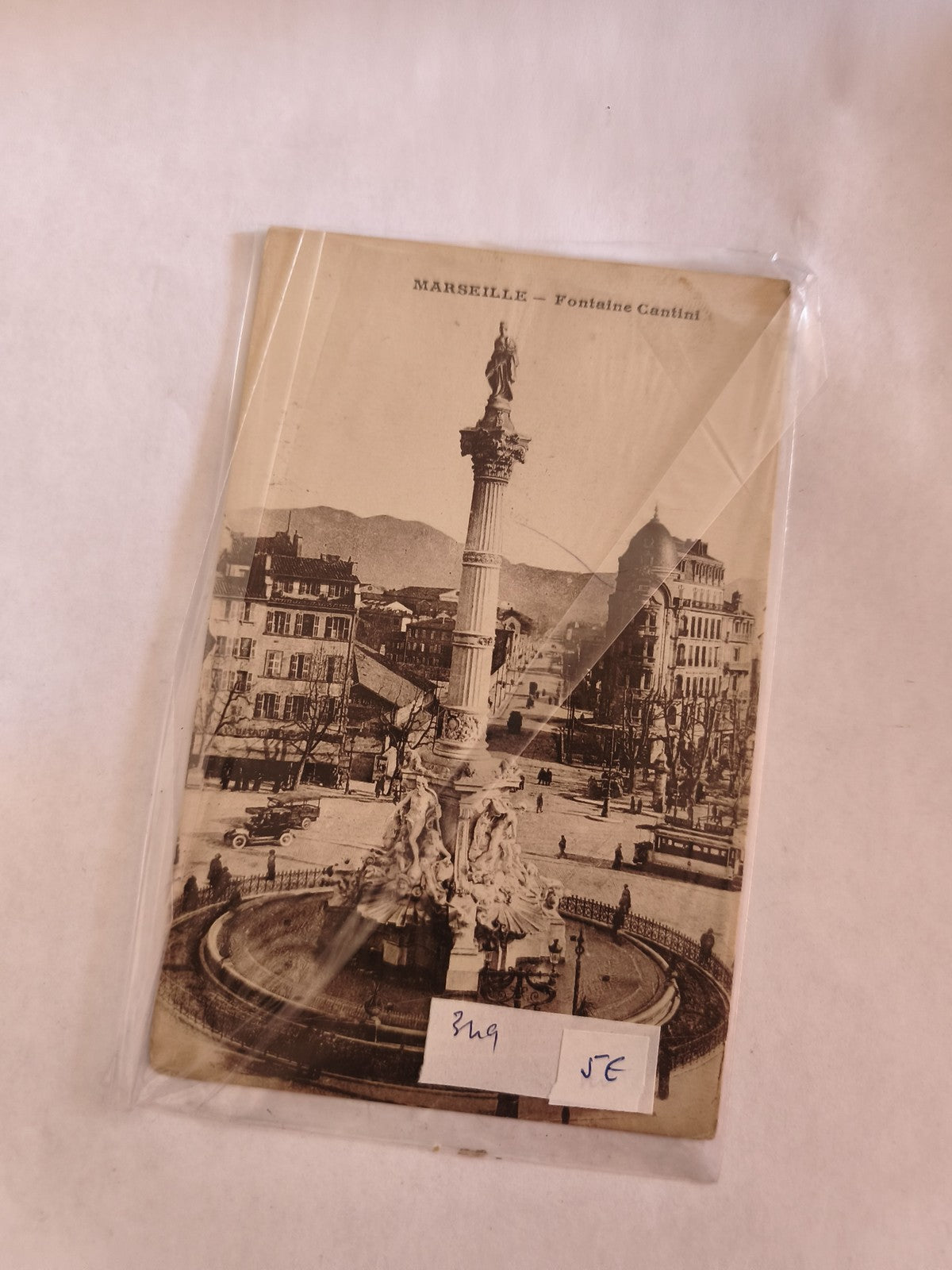 Carte postale vintage Marseille Castellane ancienne, rétro collection France