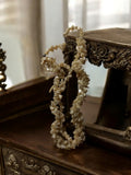 Collier perles nacre crème, bijou femme, éclat naturel élégant