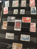 Timbres Maroc anciens oblitérés, portraits, paysages, lot philatélie Maghreb
