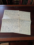 Lettre manuscrite 1939-1945 correspondance guerre France encre bleue époque