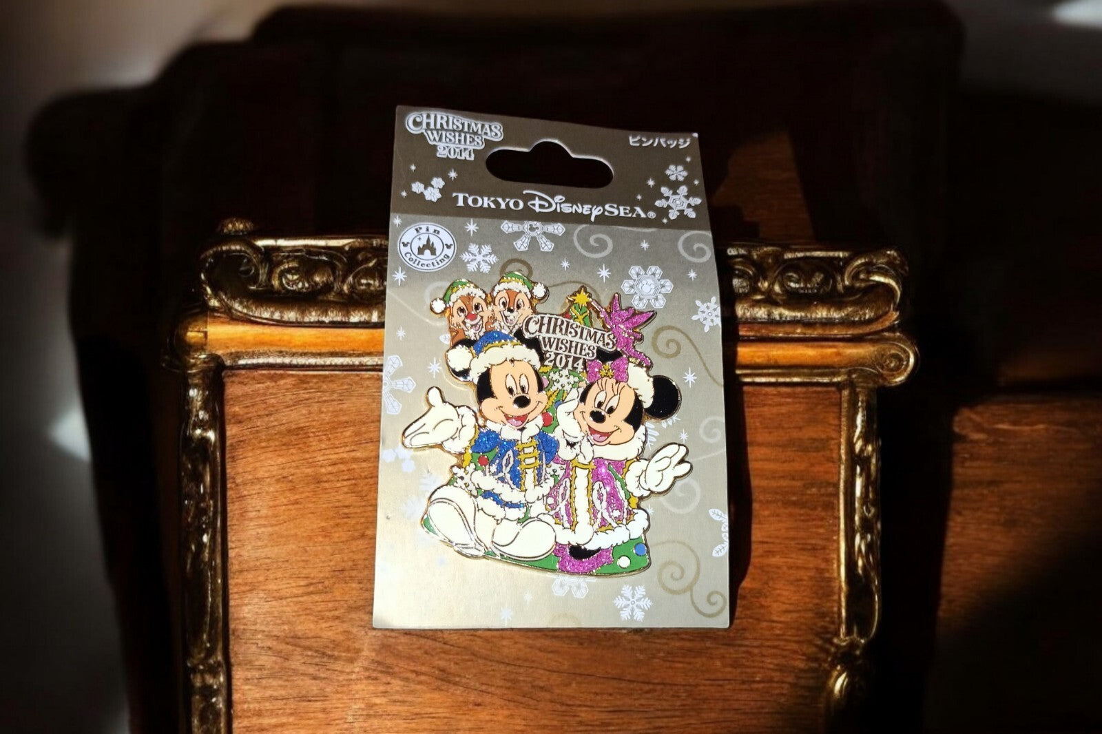 Pin's Tokyo DisneySea Christmas Wishes 2014 Mickey Minnie officiel rare