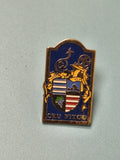 Vintage pin's blason CRU FITOU émaillé collection vin ancien badge (Ref 2)