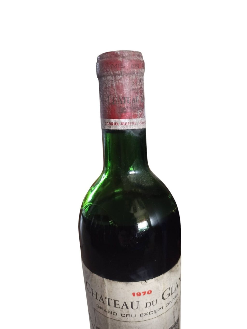 Bouteille vin ancien Château du Glana 1970 Saint-Julien Grand Cru
