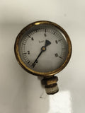 Manomètre ancien pression bar vintage rond aspect laiton industriel rétro