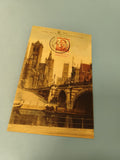 Carte postale ancienne CPA Gand Belgique pont et église timbre collection