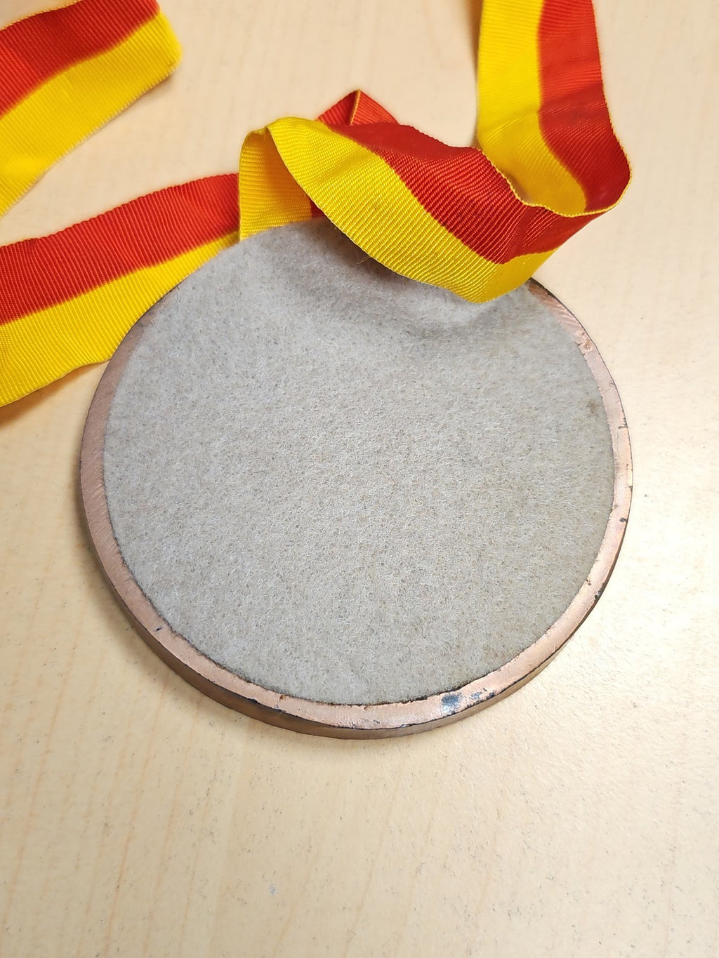 Médaille de mariage ancienne en bois, souvenir allemand vintage, objet rétro à c