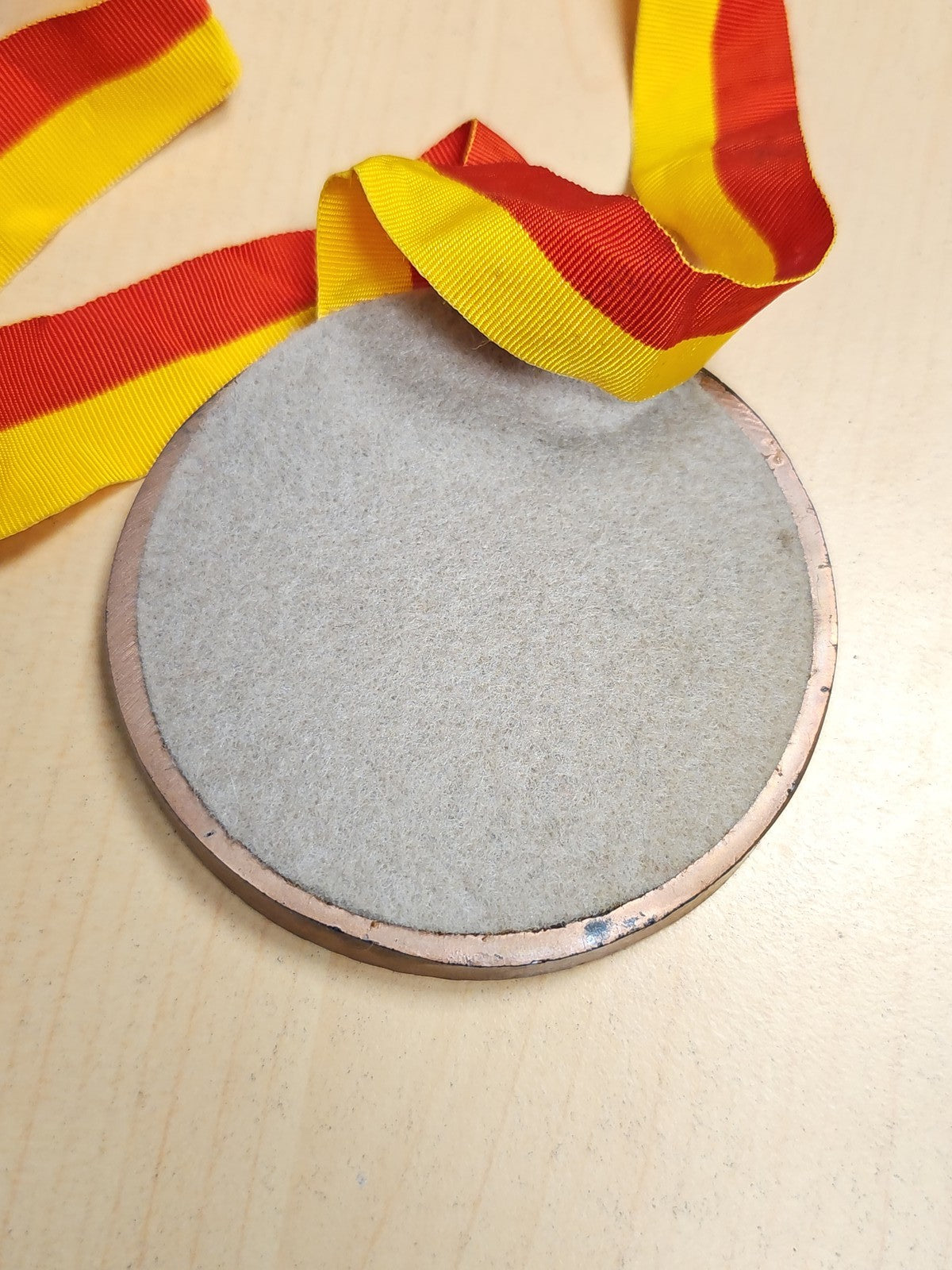 Médaille de mariage ancienne en bois, souvenir allemand vintage, objet rétro à c