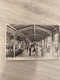 Ancienne carte postale Vichy allée couverte du parc vintage noir et blanc