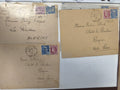 Lot anciennes enveloppes philatélie France, timbres oblitérés, Morzine