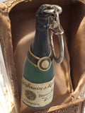 Porte-clés bouteille Champagne Sourire de Reims vintage publicitaire France