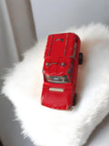 Voiture miniature ancienne rouge, modèle rétro vintage, jouet métal occasion