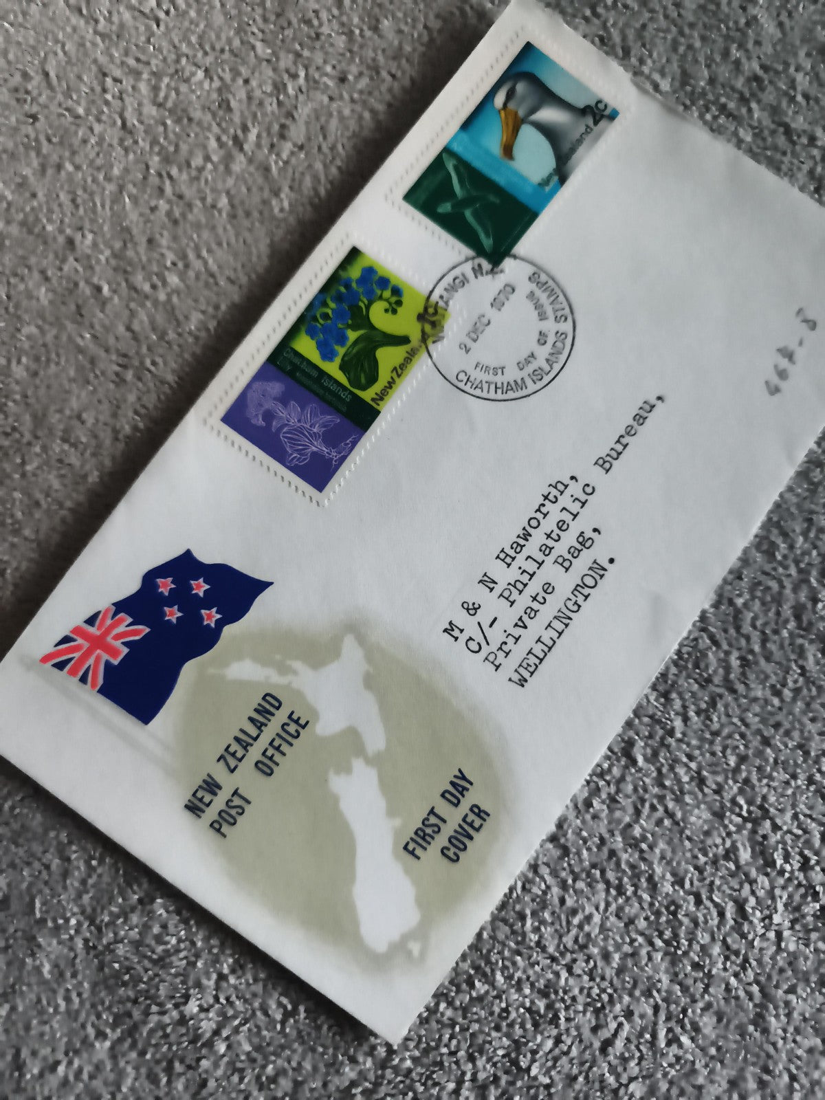 Lettre Premier Jour New Zealand Post Office Chatham Islands 1990 philatélie (Ref
