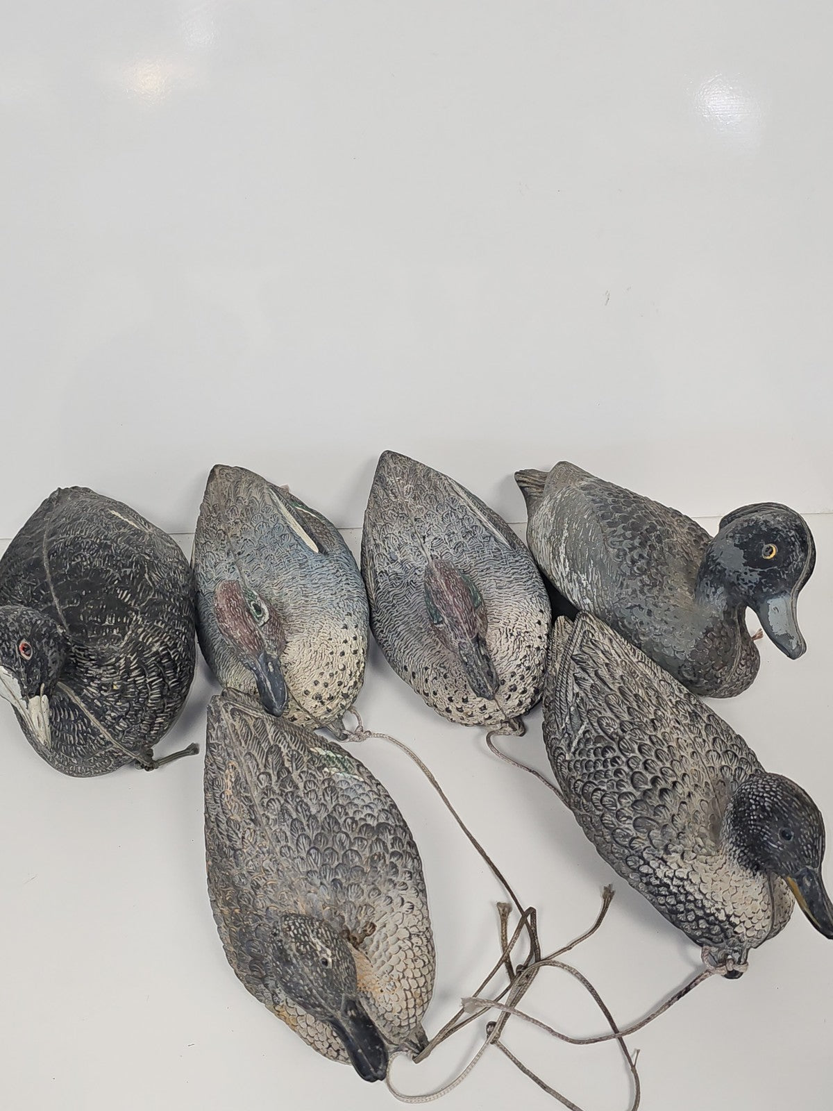 Lot statues canards décoratifs signées Alzavola Moretta animaux déco maison