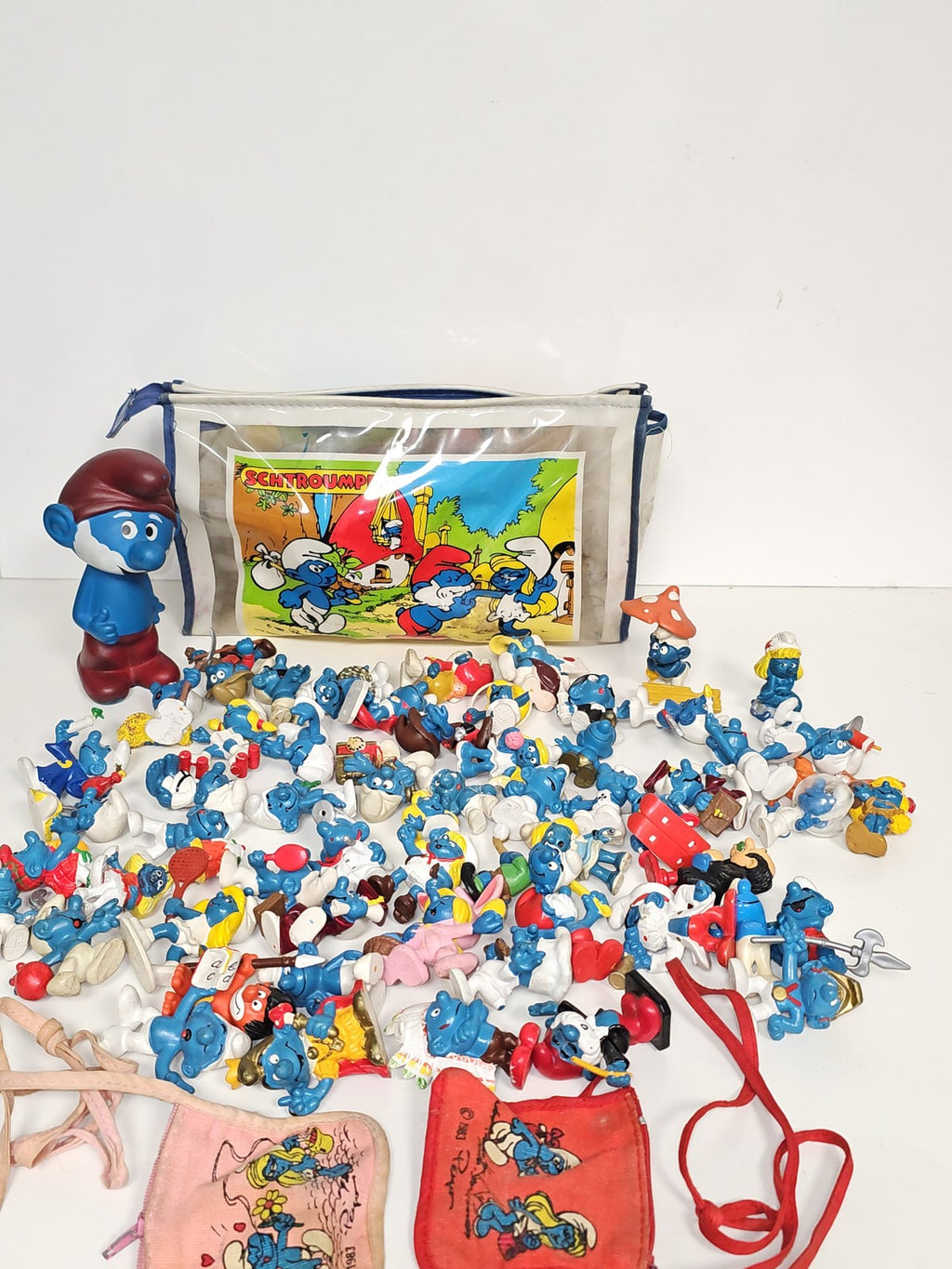 Gros lot figurines Schtroumpfs vintage anciennes, collection rétro rare occasion