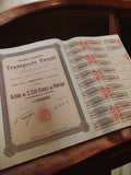 Action au porteur Transports Farçat 1953 Grenoble document ancien vintage