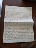 Lettre manuscrite 1918 guerre France correspondance intime papier encre