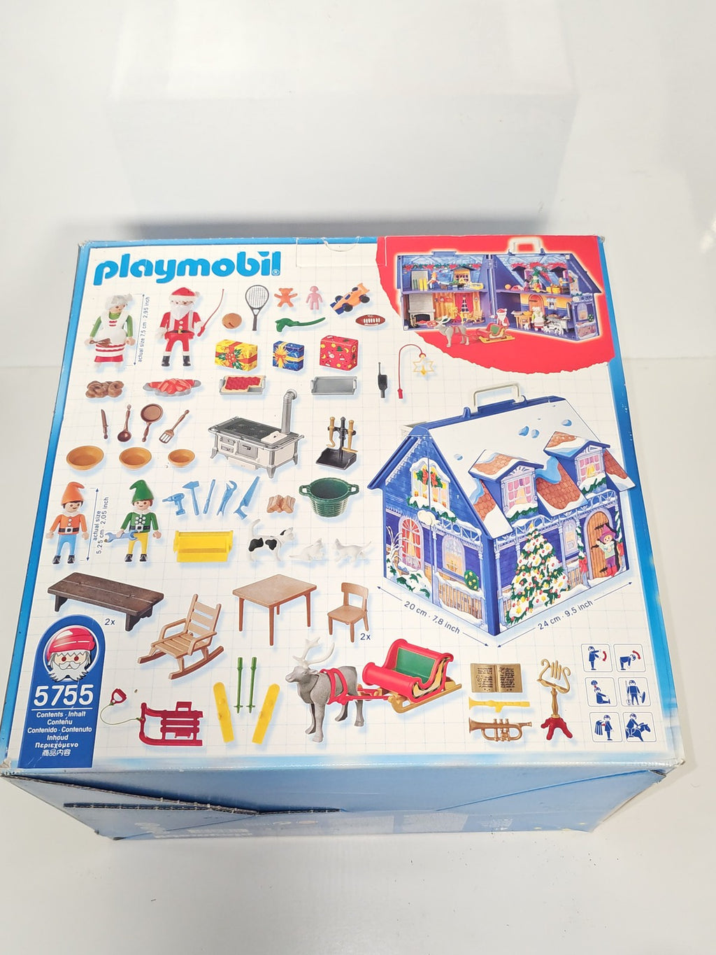 Playmobil Maison de Vacances Noël Atelier Père Noël Coffret Transportable Enfant
