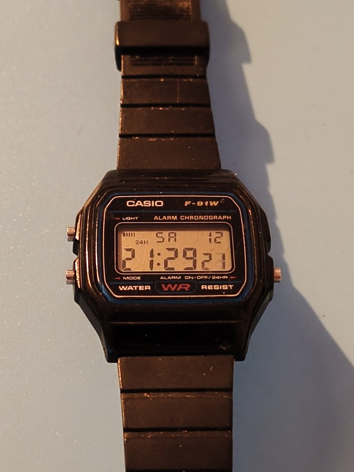 Casio F-91W Montre numérique mixte affichage LCD alarme chronomètre - Occasion