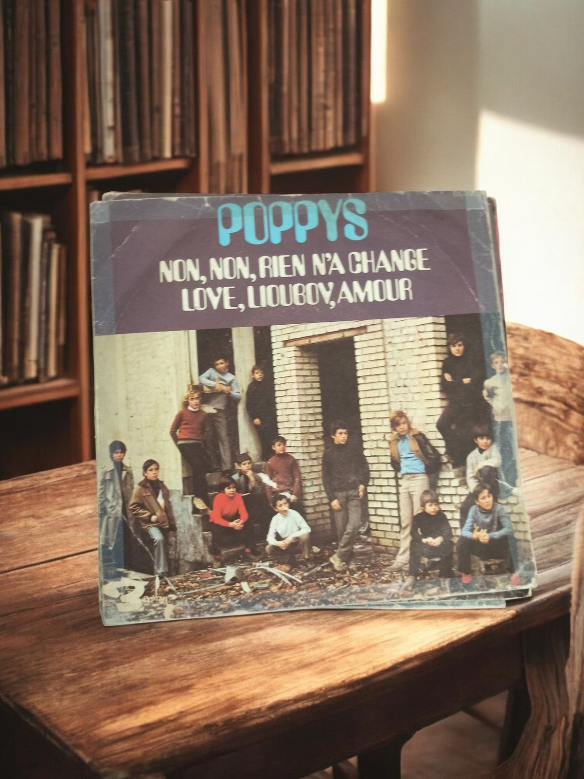 Vinyle 45T Poppys Non Non Rien N’a Changé vintage pop rétro années 70