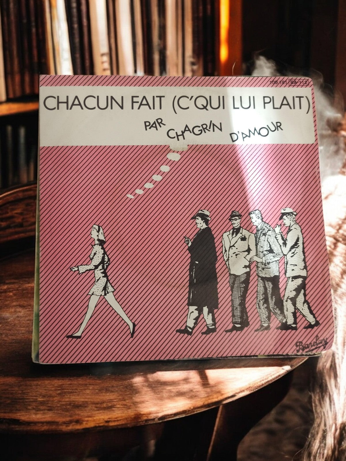 Vinyle 45 tours vintage Chagrin d'Amour disque ancien rétro collection années 80