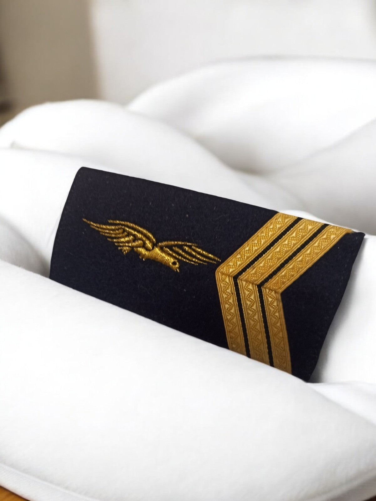 Épaulette aviation vintage Armée de l’air insigne brodé ancien militaire