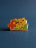 Pin's Croix-Rouge Française Var ancien vintage, émail, badge humanitaire