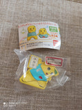 Figurine Funassyi Gashapon Bandai jaune bleu Japon mascotte capsule