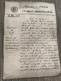 Ancien document manuscrit 1859 Préfecture Ardèche Archives départementales