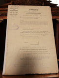 Document administratif ancien arrêté préfectoral Marseille 1953 Bouches-du-Rhône