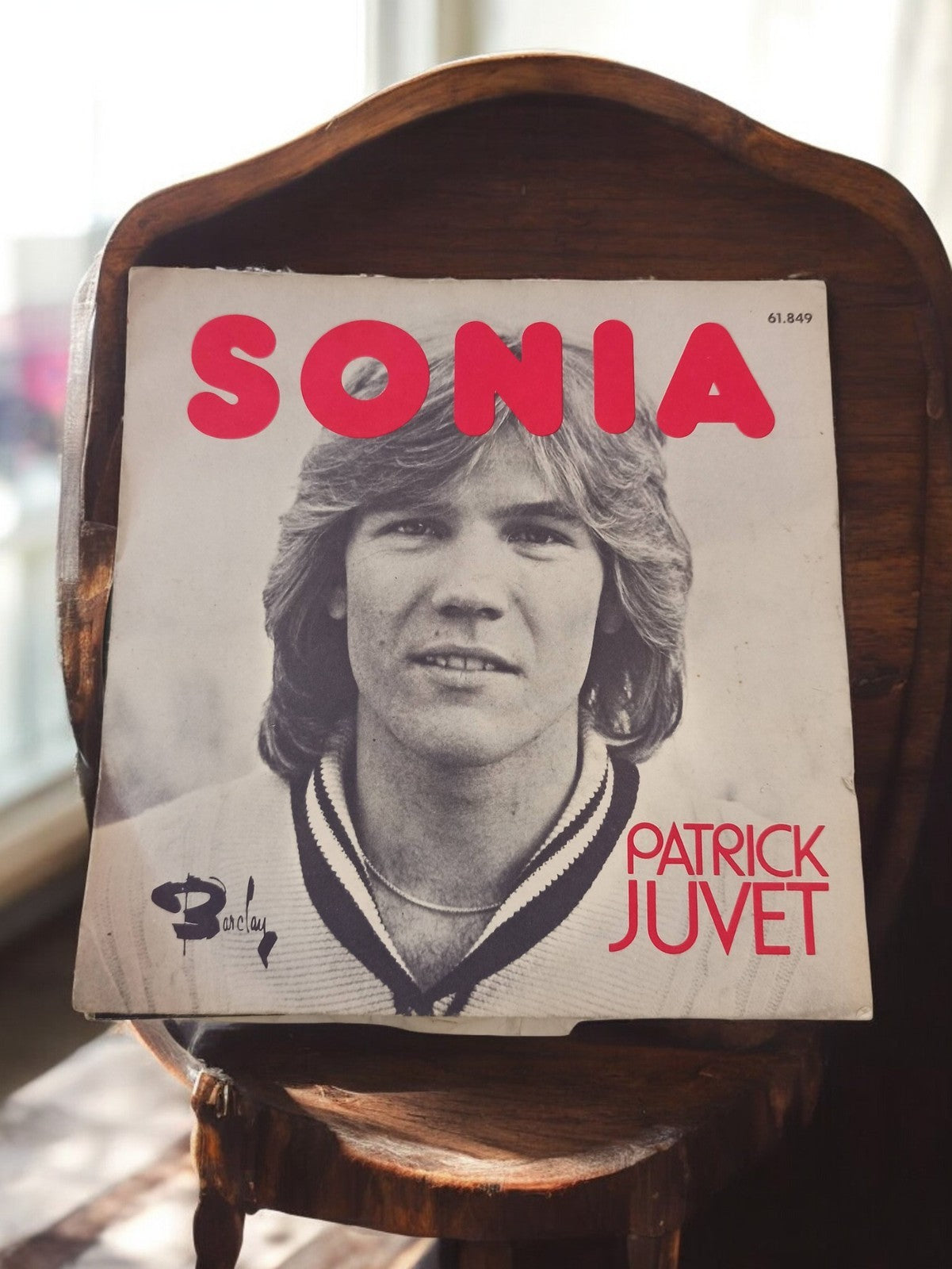 Vinyle 45 tours Patrick Juvet Sonia Barclay rétro vintage disque ancien