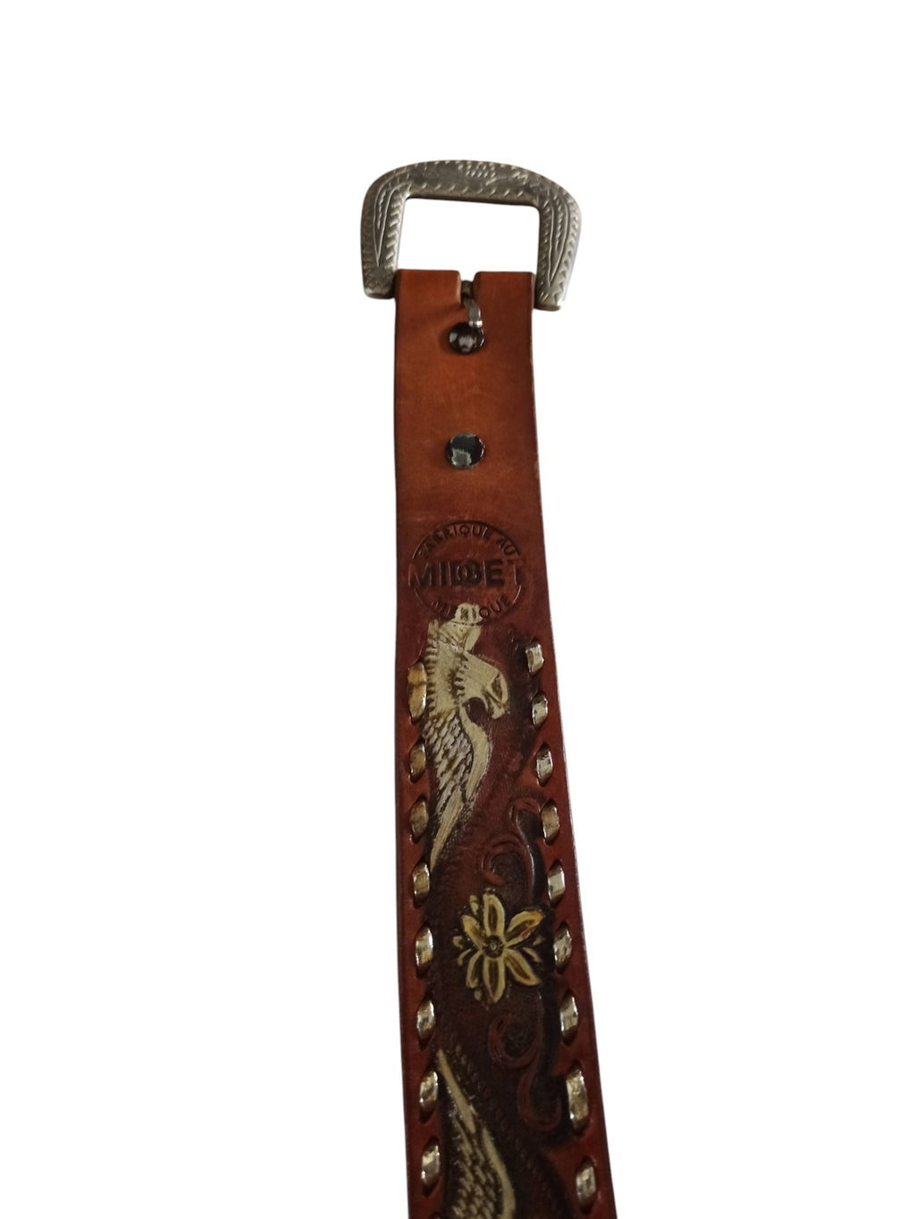 Ceinture en cuir mexicaine vintage marque Mexique