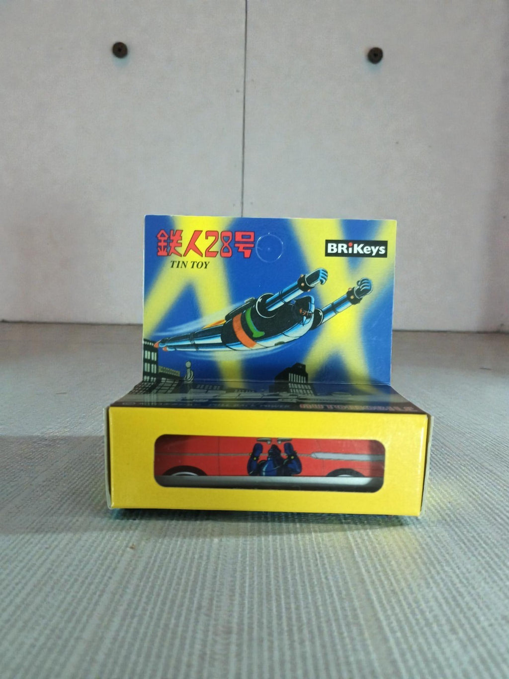 Voiture jouet vintage Tetsujin 28 boîte d'origine BRiKeys tin toy Japon