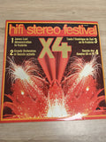 Vinyle 33T hifi stereo festival X4 Polydor pochette rouge feux d?artifice