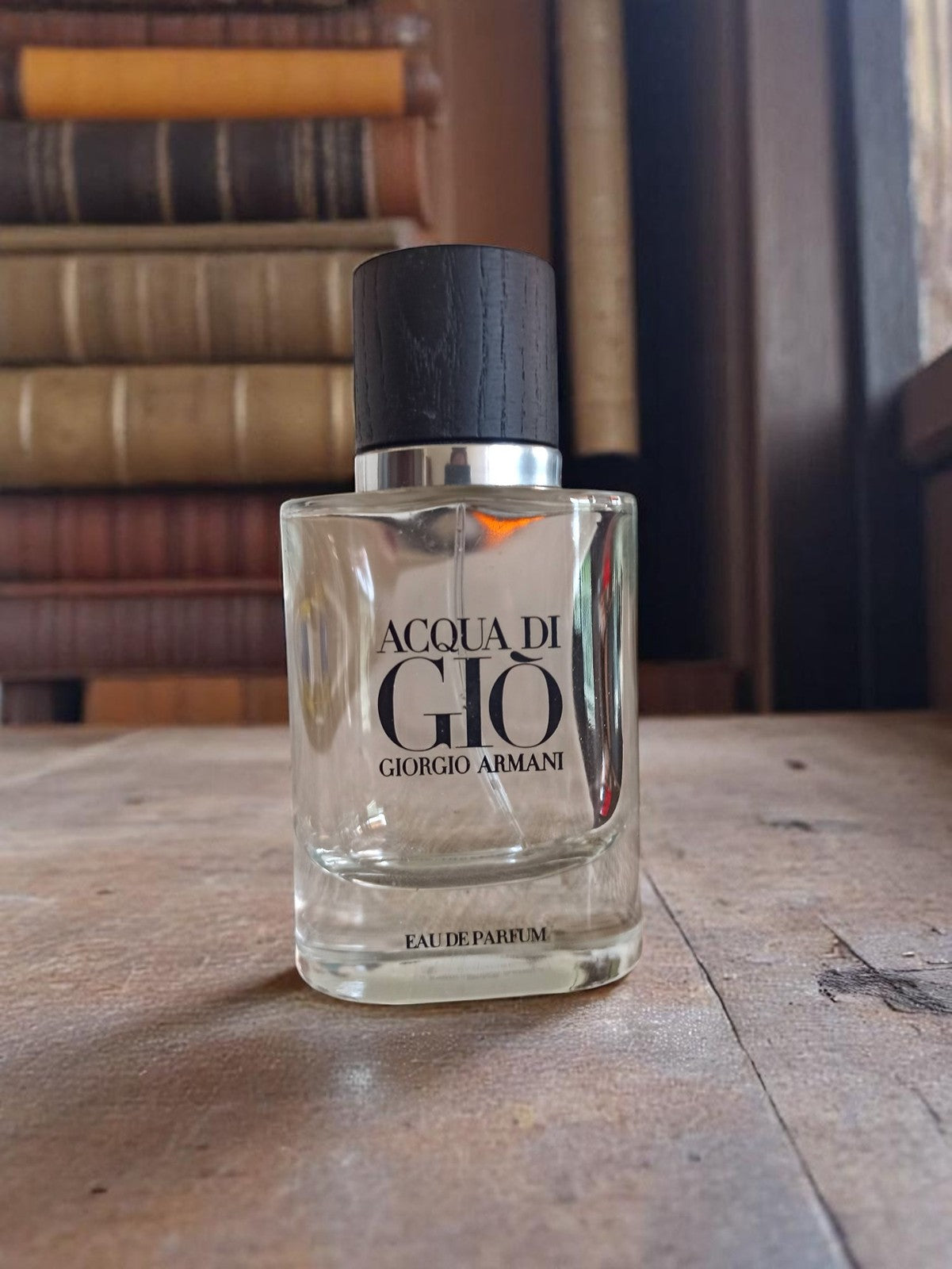 Flacon de parfum ancien en verre transparent - Objet de collection vintage