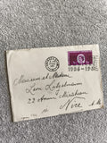 Lettre oblitérée 1961 timbre Royaume-Uni Jubilee 1936-1961 philatélie