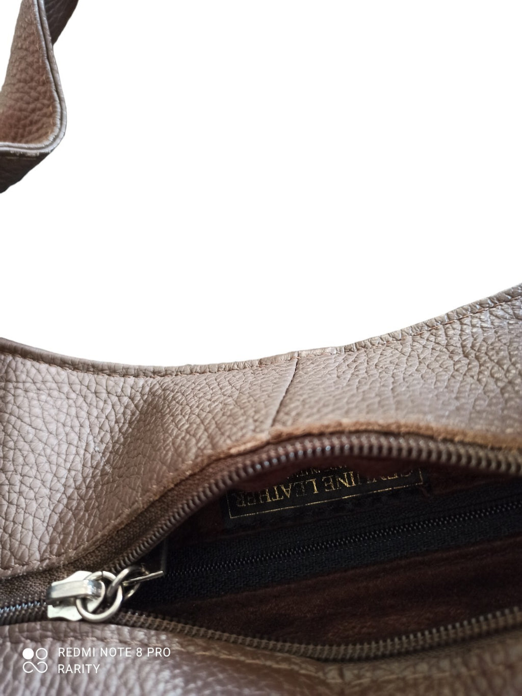 Sac à main femme cuir marron souple, style cabas italien, anse nouée