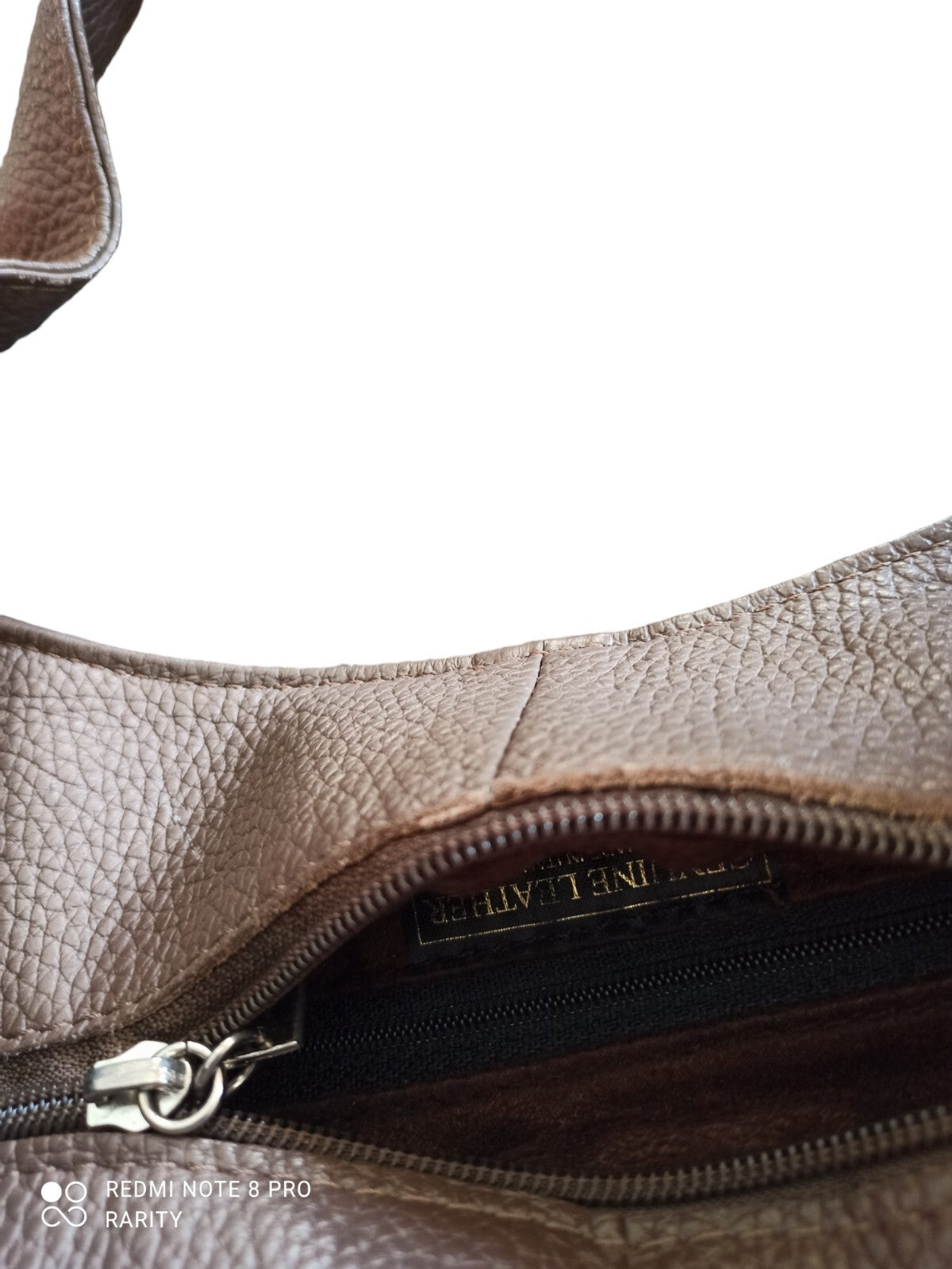 Sac à main femme cuir marron souple, style cabas italien, anse nouée