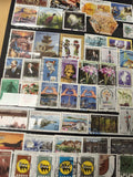 Lot de timbres Turquie multicolores thèmes variés philatélie (support non inclus