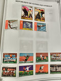 Timbres Guinée Équatoriale sport foot tauromachie Jeux Olympiques philatélie