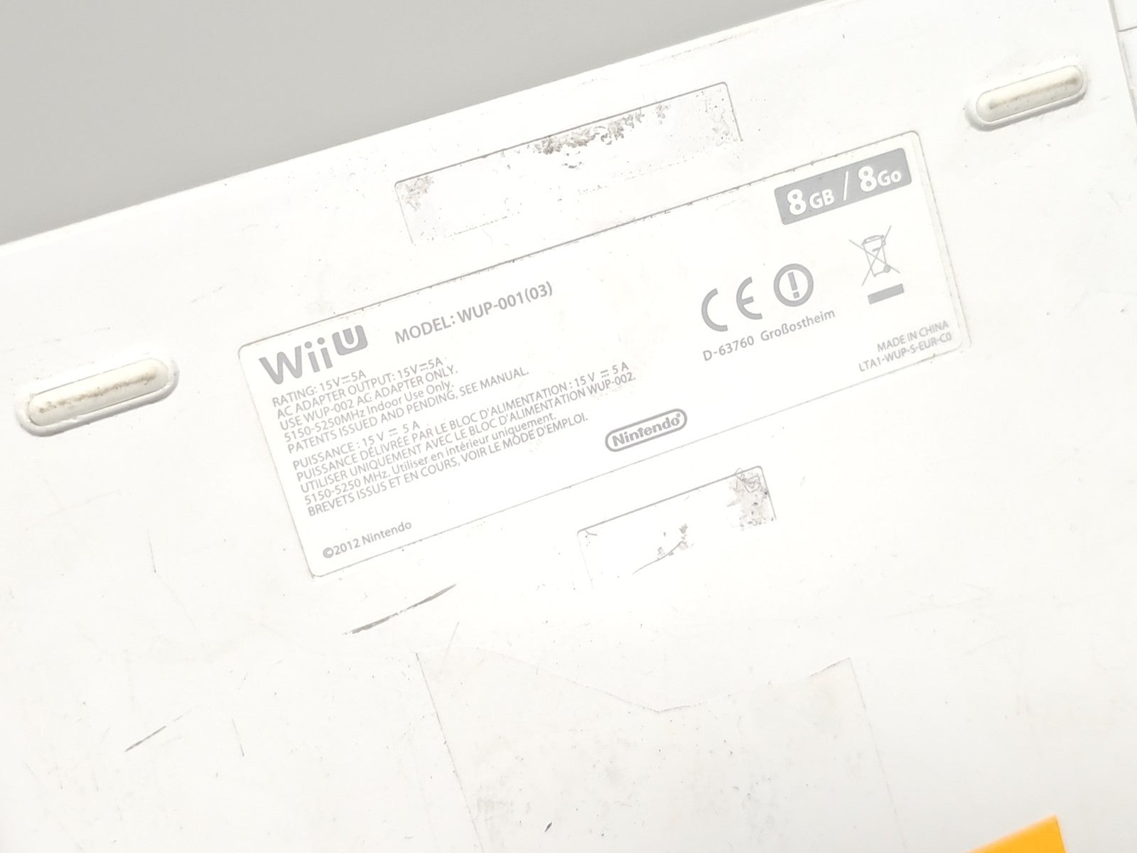 Console Nintendo WII U n'affichant pas d'image