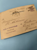 Ancienne enveloppe oblitérée Deutsche Reichspost XIXe, philatélie Allemagne Fran