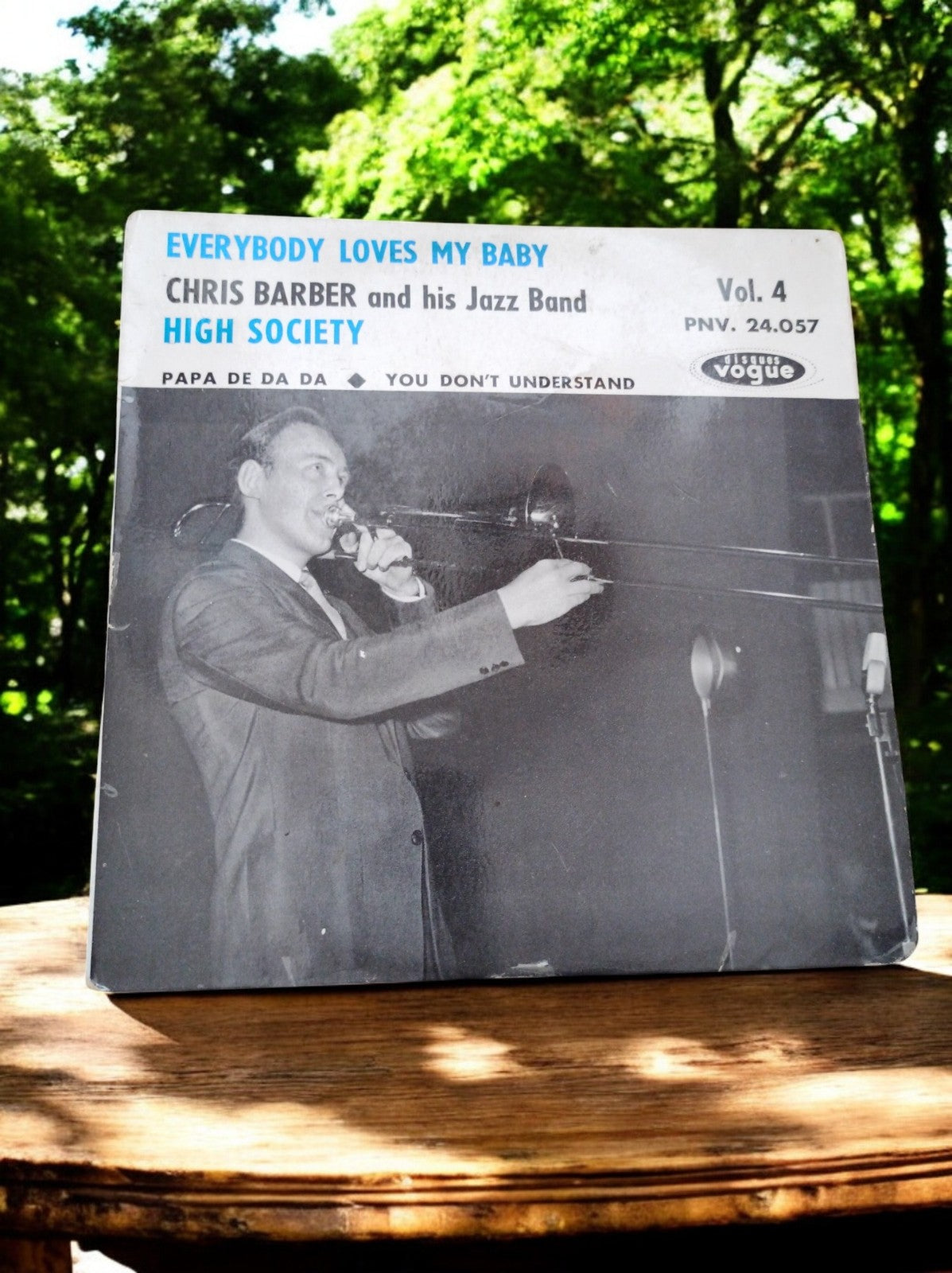 Disque vinyle 45 tours Chris Barber Jazz Band Vogue Vol.4 vintage PNV 24.057
