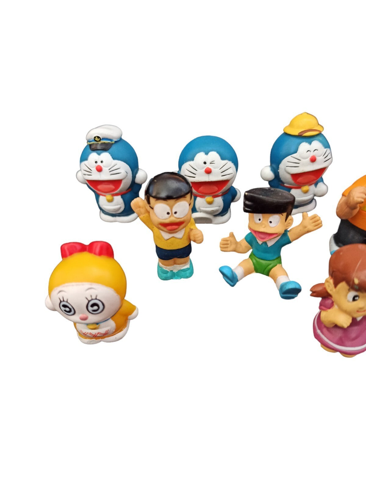 Lot 8 figurines Doraemon vintage années 90 Japon gashapon mini personnages