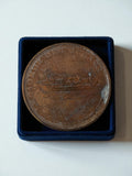 Médaille bronze vintage Le Monde des Océans Calypso Cousteau Duboc boîte