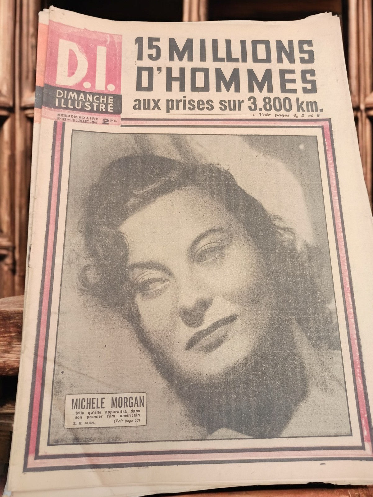 Magazine Dimanche Illustré 1941 DI Michele Morgan vintage rétro presse ancienne